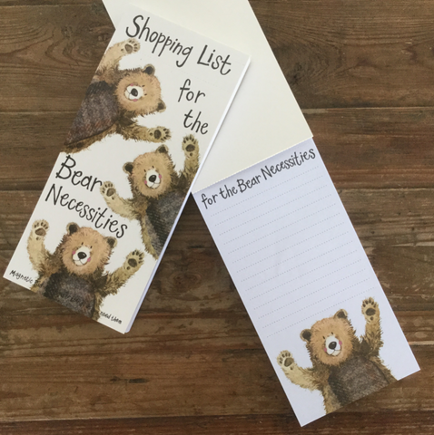 Bear Necessities Magnetic List Pad