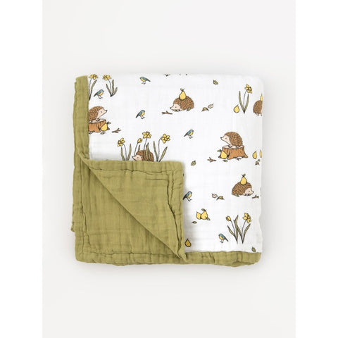 Organic Cotton Muslin Quilt Blanket