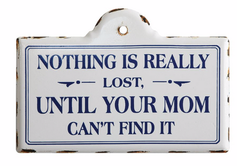 "Nothing is Really Lost..." Enameled Metal Wall Decor