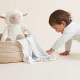 Cotton Mini Stripe Baby Blanket